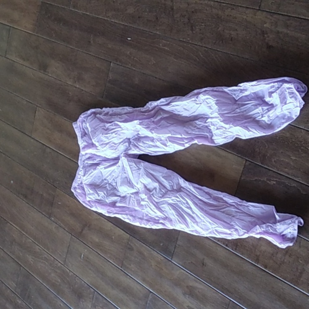 Bloch small purple ballet trashbag pants